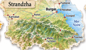 Map of the Strandzha folklore region