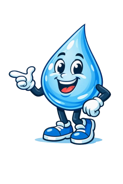 Mascotte goutte d'eau